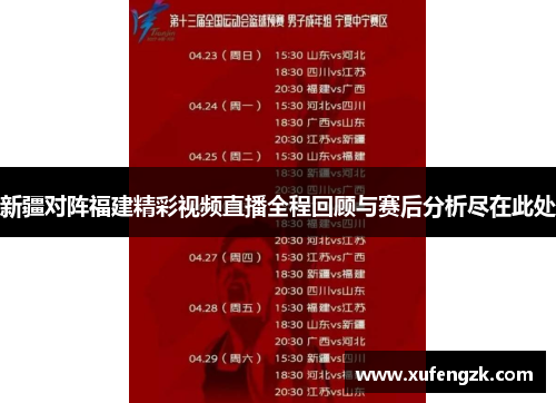 新疆对阵福建精彩视频直播全程回顾与赛后分析尽在此处